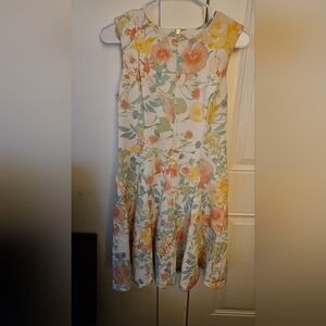 Calvin Klein Multicolor Floral A-Line Skirt